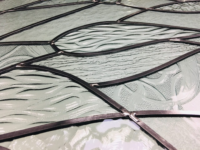 Détail de la technique à la baguette de plomb