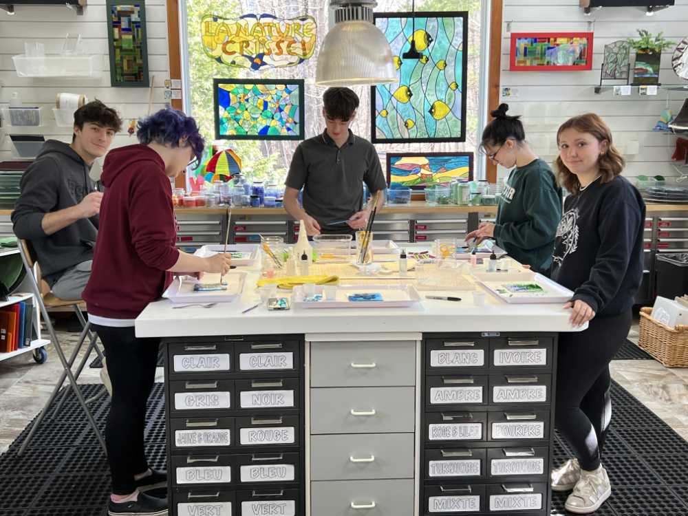 Démonstration de découpe de verre